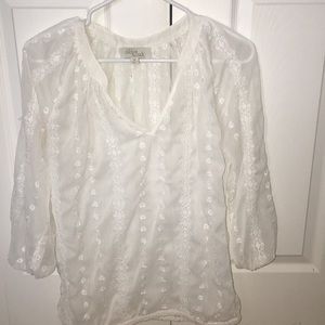 Sheer White blouse